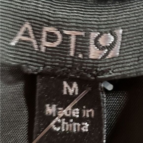 🔺️Apt 9 Gray & Black Faux Leather Zippered Cropped Moto Jacket Medium - Picture 10 of 13